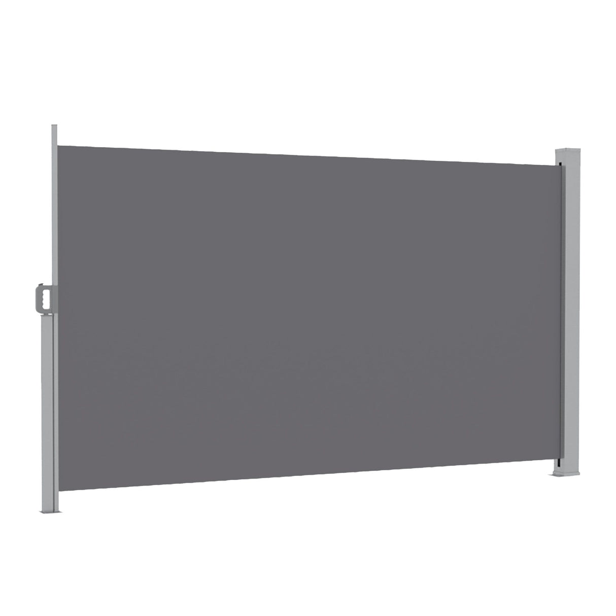 Instahut 1.8X4M Side Awning Retractable Privacy Screen Outdoor Sun Shade Grey