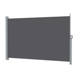 Instahut 2X3.5M Side Awning Retractable Privacy Screen Outdoor Sun Shade Grey