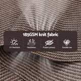 Instahut 3X2.5M Outdoor Blinds Awning Roll Down Retractable Knit Fabric Outdoor Blinds Window Shade Brown