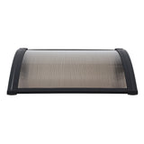 Instahut Window Awning Drainage 0.6mx0.6m Outdoor Brown