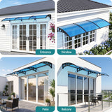 Instahut Window Door Awning 1mx3m Blue