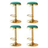 4x Artiss Bar Stools Kitchen Dining Chairs Velvet Padded Stool Green