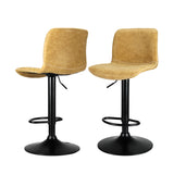 Set of 2 Bar Stools yellow