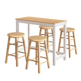Artiss Bar Table and Stools Set Dining Desk Kitchen Chairs Cafe Pub