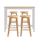 Artiss Bar Table and Stools Set Dining Desk Kitchen Chairs Cafe Pub