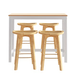 Artiss Bar Table and Stools Set Dining Desk Kitchen Chairs Cafe Pub