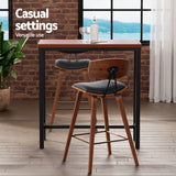 Artiss Bar Table and Stools Set Dining Desk Kitchen Chairs Cafe Pub