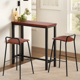 Artiss Bar Table and Stools Set Dining Desk Kitchen Chairs Cafe Pub