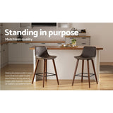 2x Bentwood Bar Stool Walnut Brown