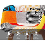 Artiss Dining Chairs Set of 4 Fabric Retro Replica DSW