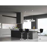 Artiss 4x Bar Stools Gas Lift Leather Seat Black