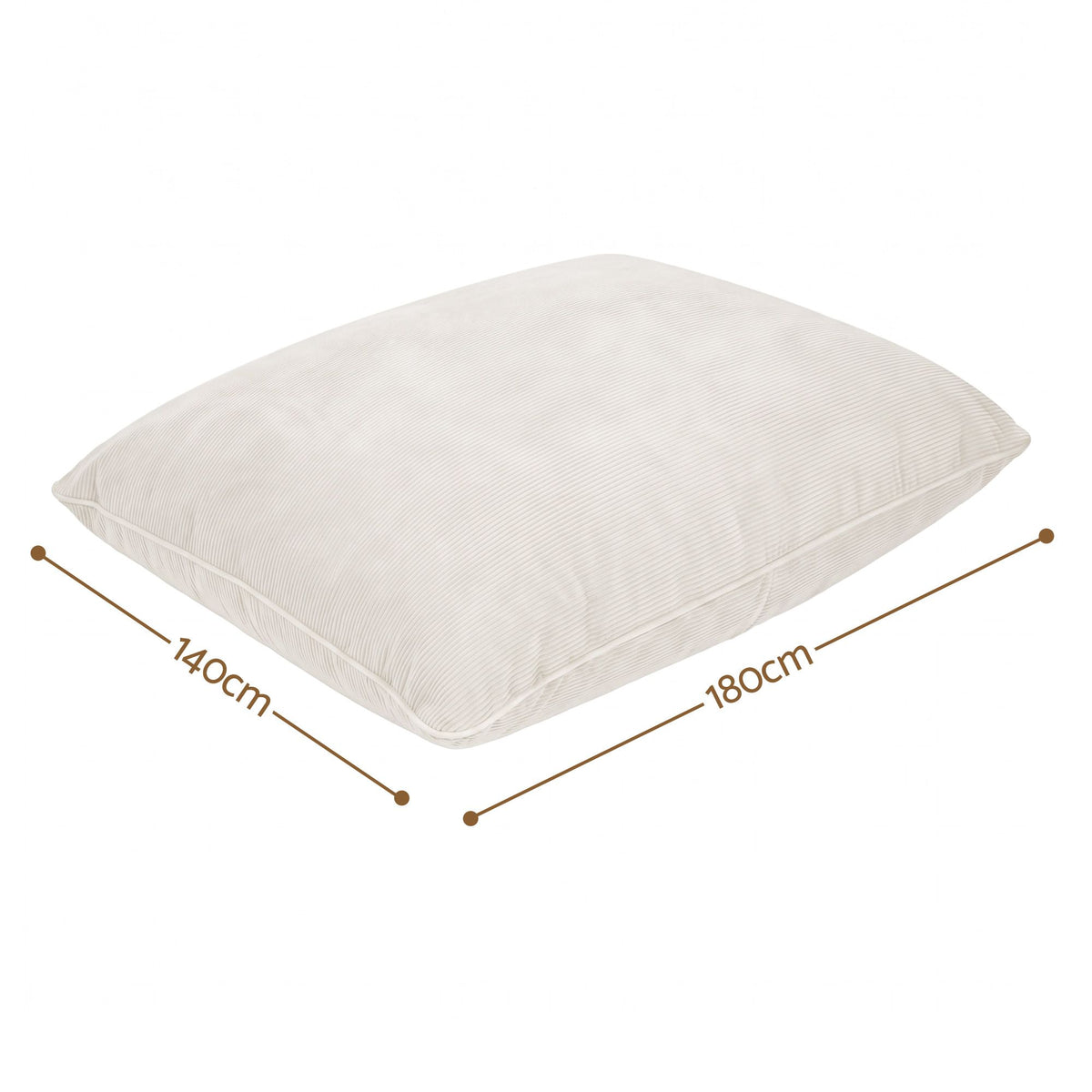 Artiss 3 in 1 Bean Bag Chair Cover (No Filler) Convertible Bean Bag for Adults, Corduroy Stuffed Animal Storage Bean Bag Cover Washable for Living Room Bedroom, Beige