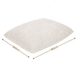 Artiss 3 in 1 Bean Bag Chair Cover (No Filler) Convertible Bean Bag for Adults, Corduroy Stuffed Animal Storage Bean Bag Cover Washable for Living Room Bedroom, Beige