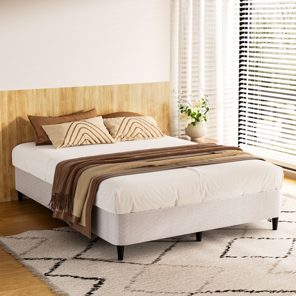 Aria Bed Frame Double Size Metal Grey MASON