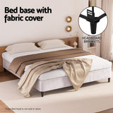Aria Bed Frame King Size Metal Grey MASON
