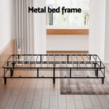 Aria Bed Frame King Size Metal Grey MASON