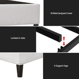 Aria Bed Frame King Size Metal Grey MASON