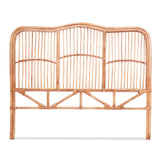 Artiss Bed Headboard Double Bedhead Rattan - NERO Pine