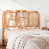 Artiss Bed Headboard Double Bedhead Rattan - NERO Pine
