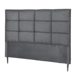 Artiss Bed Headboard Queen Bedhead Linen Fabric Charcoal