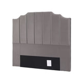 Artiss Bed Head Headboard Double Velvet 138CM - Grey