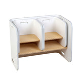 Ember 3PCS Kids Table and Chairs Set Multifunctional Storage Desk White