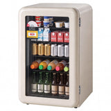 LUVIMO 130L Bar Fridge Mini Refrigerator Glass Door Aesthetics Cooler