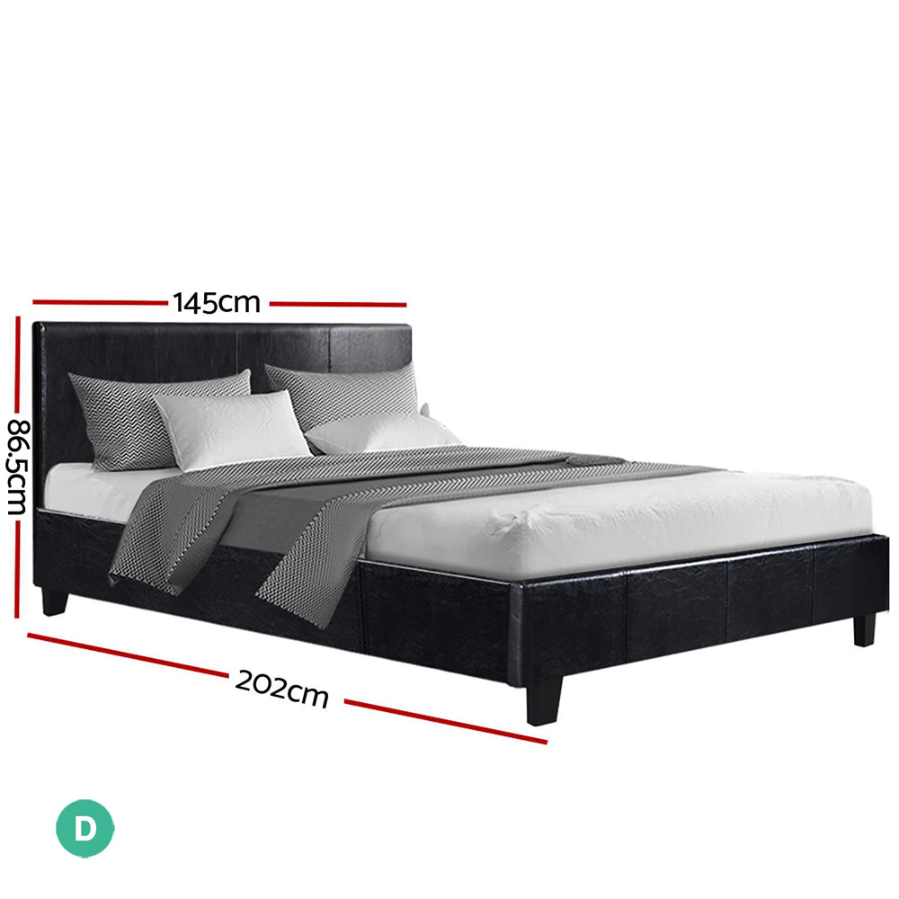 Neo Double Black Bed Frame