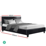Neo Double Black Bed Frame