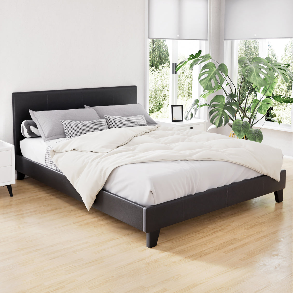 Neo Double Black Bed Frame