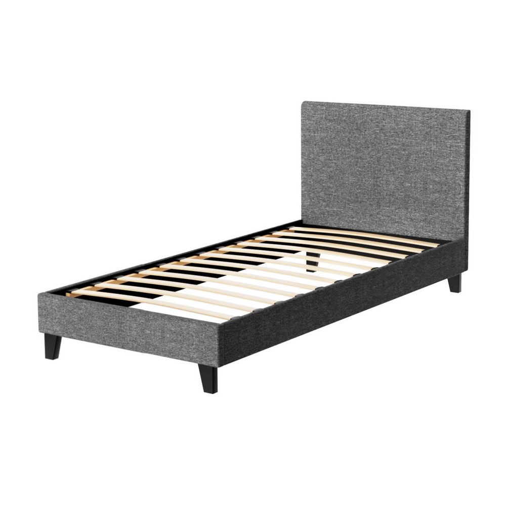 Neo Grey Single Bed Frame