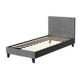 Neo Grey Single Bed Frame