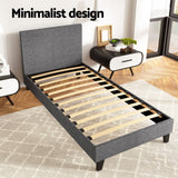 Neo Grey Single Bed Frame