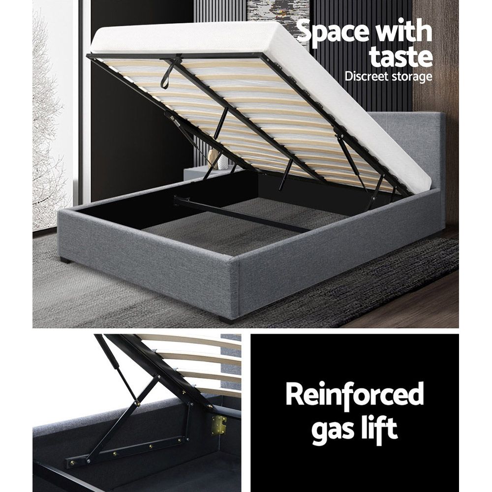 Ky Upholstered Double Gas lift Bed