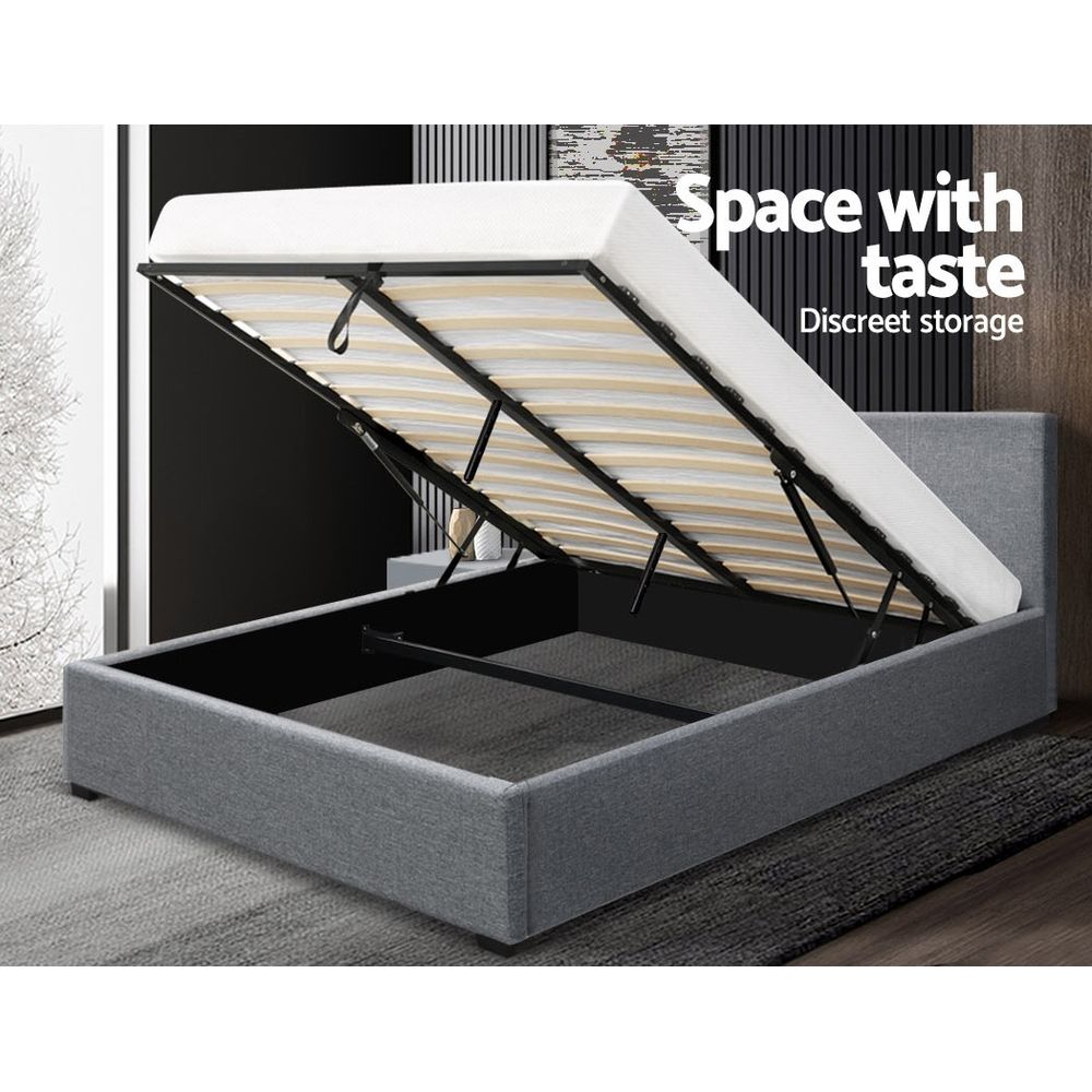 Ky Upholstered Double Gas lift Bed
