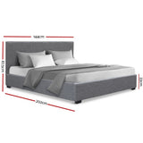 Ky Upholstered Double Gas lift Bed
