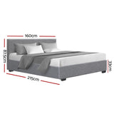 NINO Queen Gas Lift Bed Frame