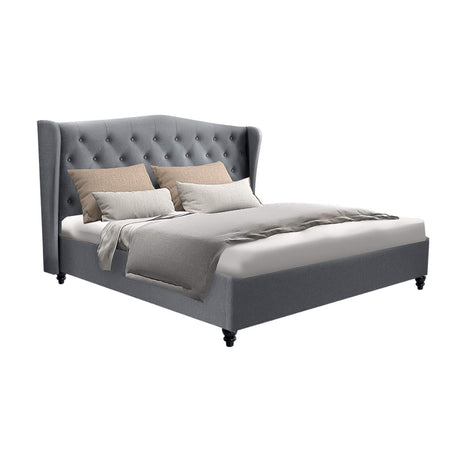 Pier Grey Bed Frame Double Size