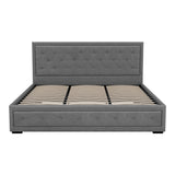 Artiss Bed Frame King Size Gas Lift Grey TIYO