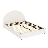 Artiss Bed Frame Gas Lift Strorage Beds Base Platform Boucle Fabric Double ELLA