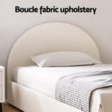 Artiss Bed Frame Gas Lift Strorage Beds Base Platform Boucle Fabric King Single ELLA