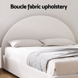 Artiss Bed Frame Gas Lift Strorage Beds Base Platform Boucle Fabric Queen ELLA