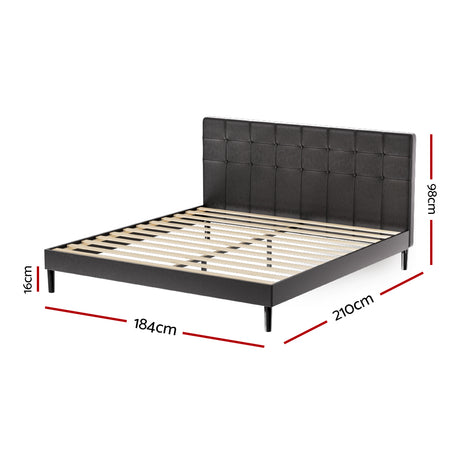 RAVI King LED Bed Frame