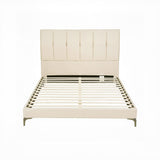 Artiss Double Bed Frame Upholstered Platform Bed with Tufted Headboard 300kg Support