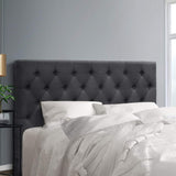 Artiss Bed Head Headboard Queen Size Fabric - CAPPI Charcoal