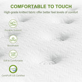 Artiss BedStory Queen Bed Frame Set with Hybrid Mattress and Leather Frame Medium White