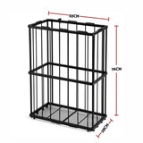 Everfit Ball Storage Rack Elastic Rope Ball Rack Wall Mounted & Floor Organizer