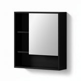 Cefito Bathroom Mirror Cabinet Mirrored Medicine Adjustable Shelf Wall Mounted 560mm Black