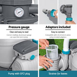 Bestway Pool Pump Sand Filter 1500GPH 5678L/H Pools Flowclear™ Filters