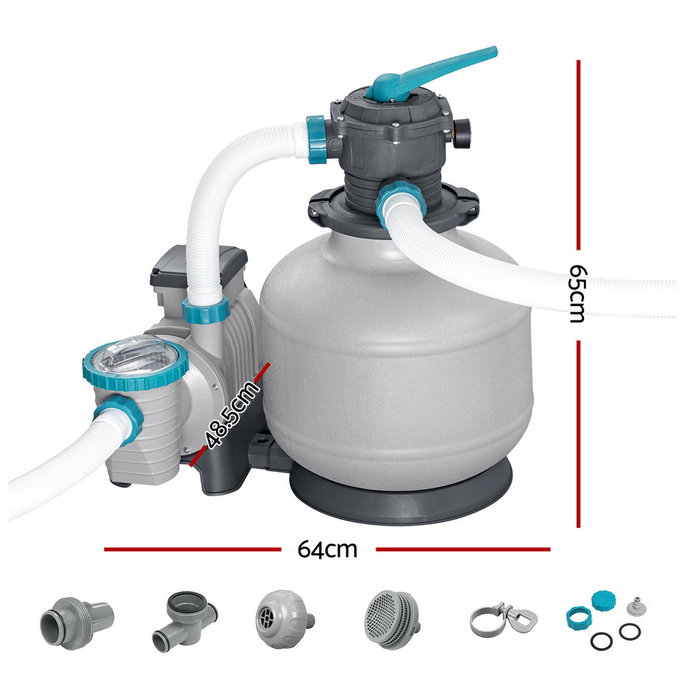 Bestway Pool Pump Sand Filter 3000GPH 11355L/H Pools Flowclear™ Filters